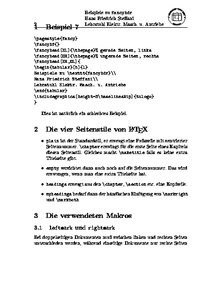 H&ouml;here Kopfzeile &uuml;berdeckt Text